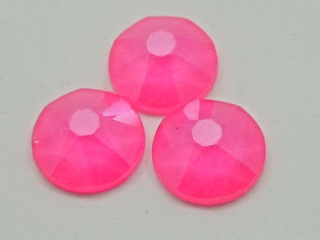 1 Gross 10ss ELECTRIC PRO PINK HOT FIX European Rhinestones